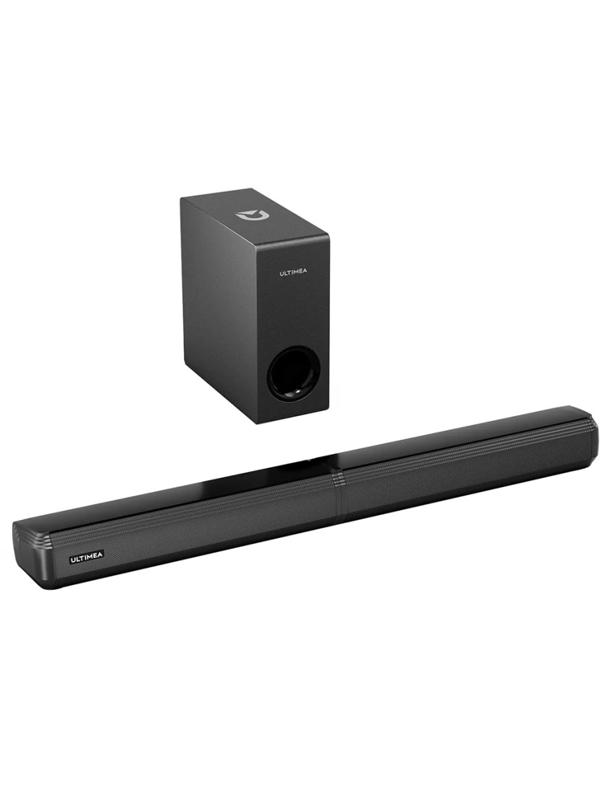 Ultimea Apollo S50 4 1ch Detachable Soundbar with Subwoofer  Bluetooth 5 3  Adjustable Bass Level  3 EQ Modes