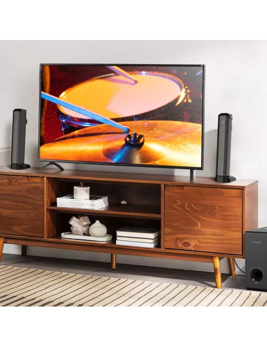 Ultimea Apollo S50 4 1ch Detachable Soundbar with Subwoofer  Bluetooth 5 3  Adjustable Bass Level  3 EQ Modes