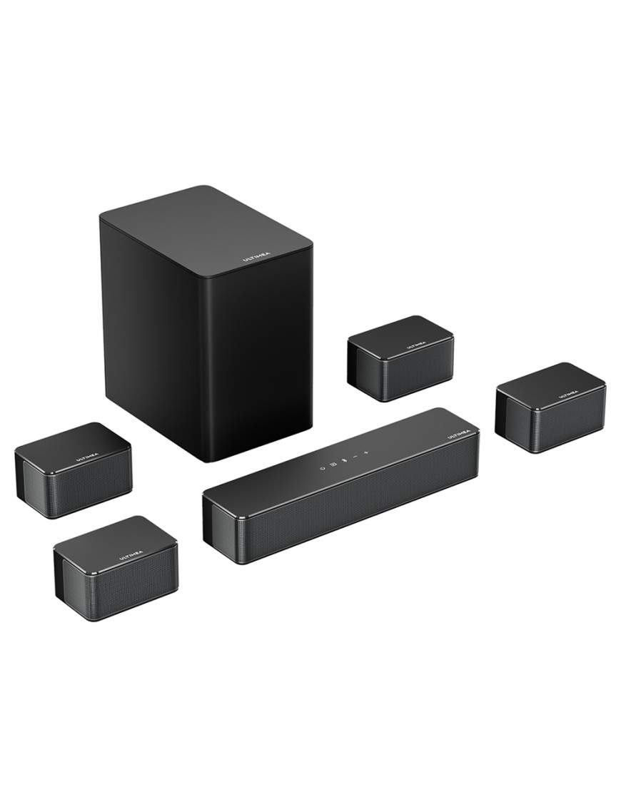 Ultimea Poseidon D70 Soundbar Subwoofer Speaker Kit  7 1 Channel  10 Bands Equalizer  121 Preset EQ Matrices