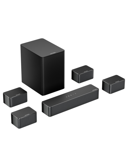 Ultimea Poseidon D70 Soundbar Subwoofer Speaker Kit  7 1 Channel  10 Bands Equalizer  121 Preset EQ Matrices