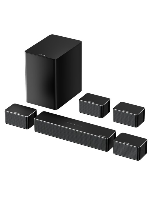 Ultimea Poseidon D70 Soundbar Subwoofer Speaker Kit  7 1 Channel  10 Bands Equalizer  121 Preset EQ Matrices