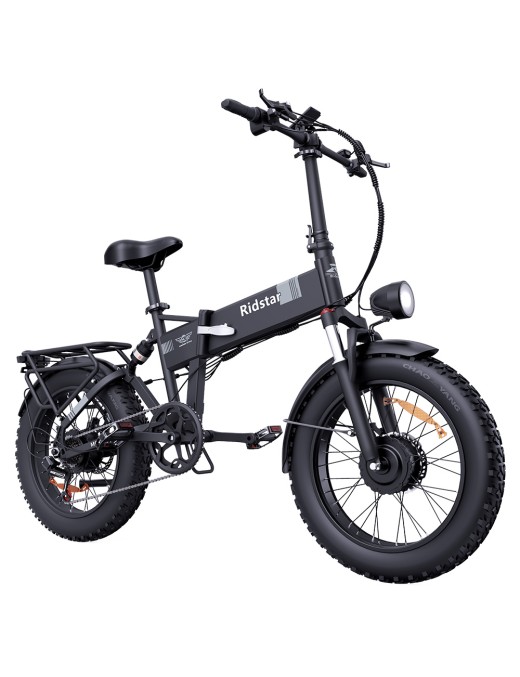 Ridstar H20 Pro Electric Bike  1000W*2 Motor  48V 23AH Battery  20*4 Inch Fat Tires  49km/h Max Speed  112km Range  Hydraulic D
