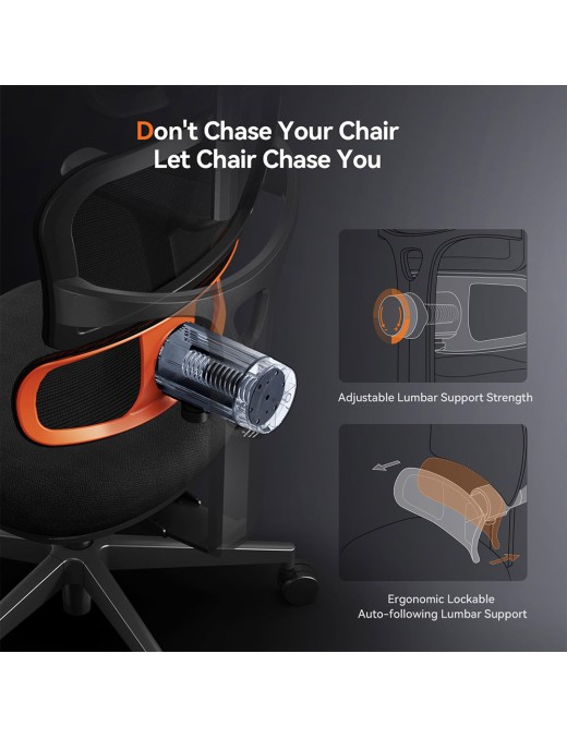 NEWTRAL Chair Standard NT001 Adaptive Lower Back Support Ergonomic Chair  Adjustable Armrest Headrest  Nylon Base